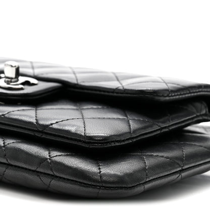 Chanel Lambskin Quilted Front Pocket Clutch With Chain Black 11 of 11