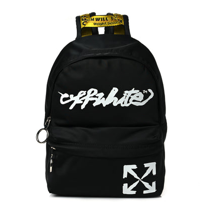 Off-White Canvas Logo Backpack Black 1 of 9