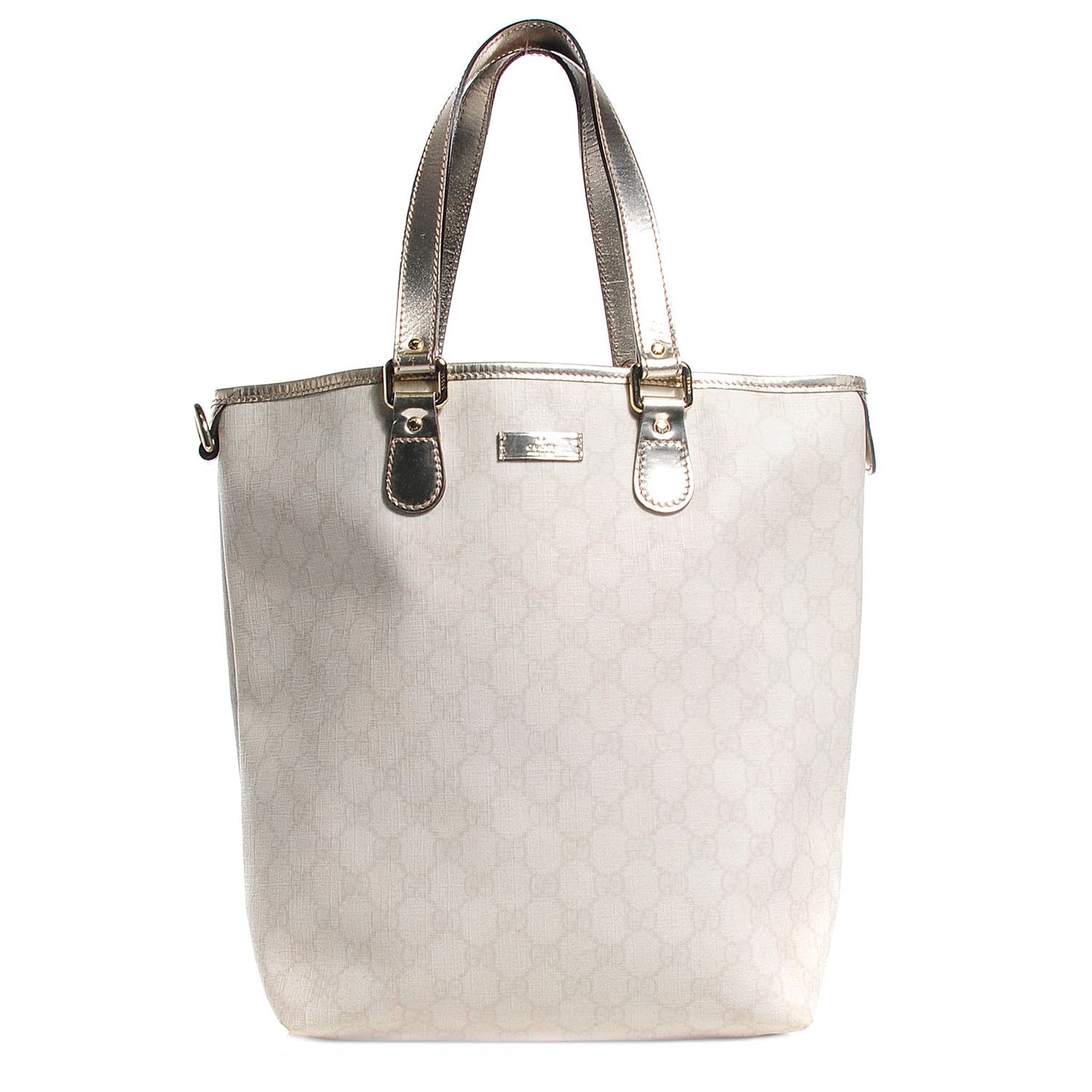 GG Plus Monogram Medium Joy Tote Platinum