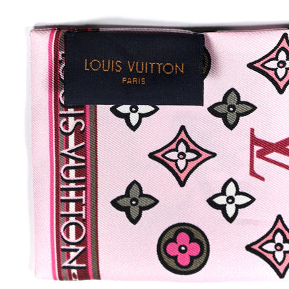 Louis Vuitton Silk Monogram Street Bandeau Rose 2 of 3