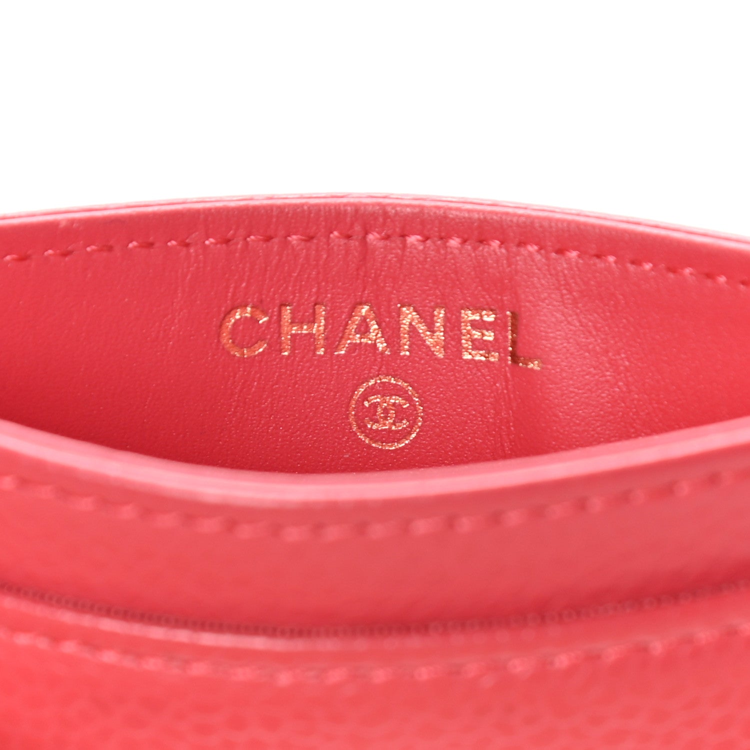 Chanel Caviar Timeless CC Card Holder Dark Red 6 of 8