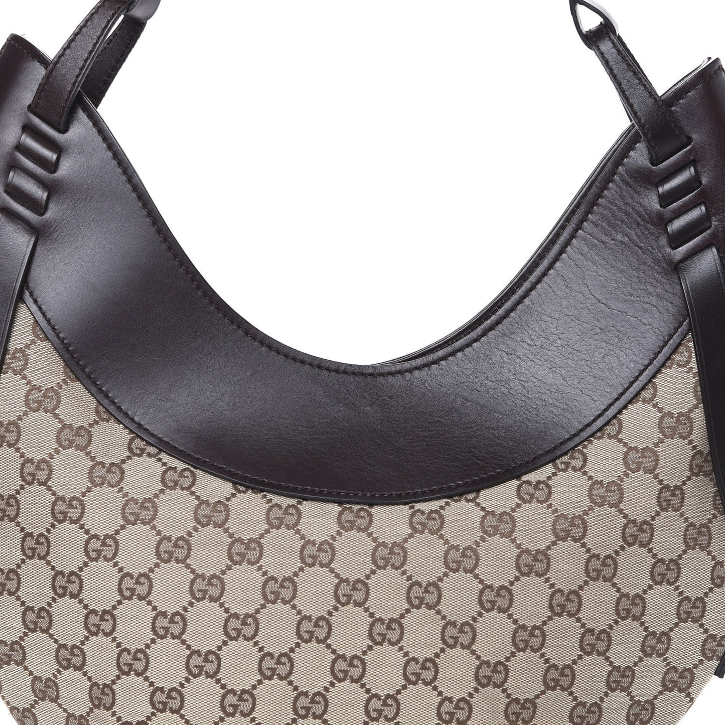 Monogram Half Moon Hobo Dark Brown