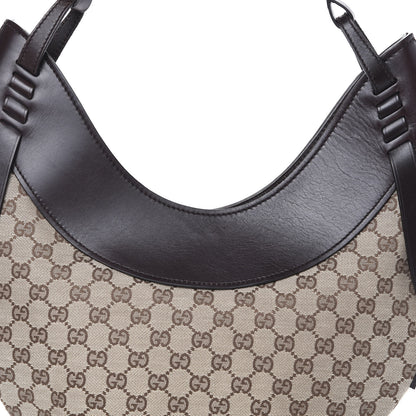 Gucci Monogram Half Moon Hobo Dark Brown 12 of 12