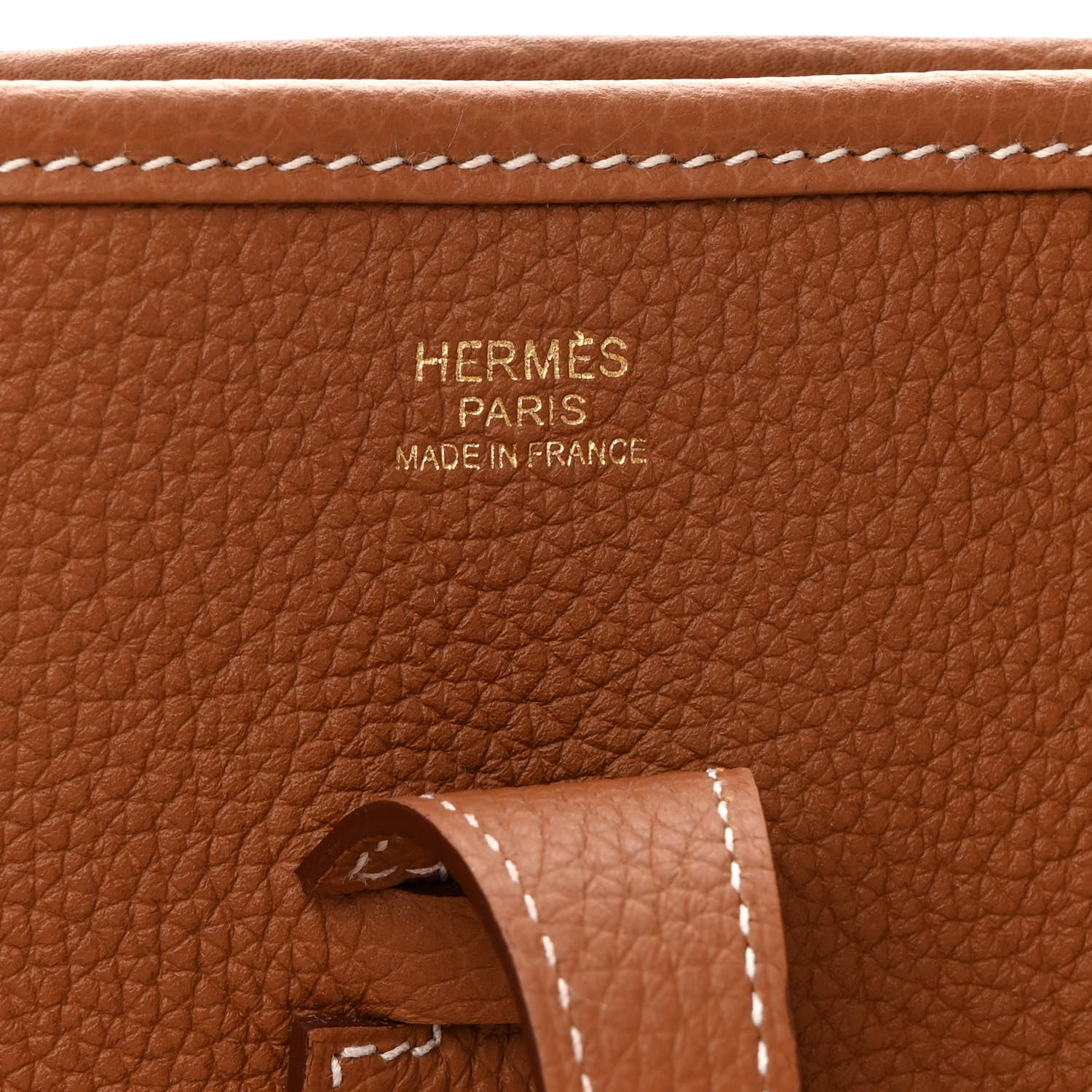 Hermes Taurillon Clemence Evelyne III PM Gold 6 of 10