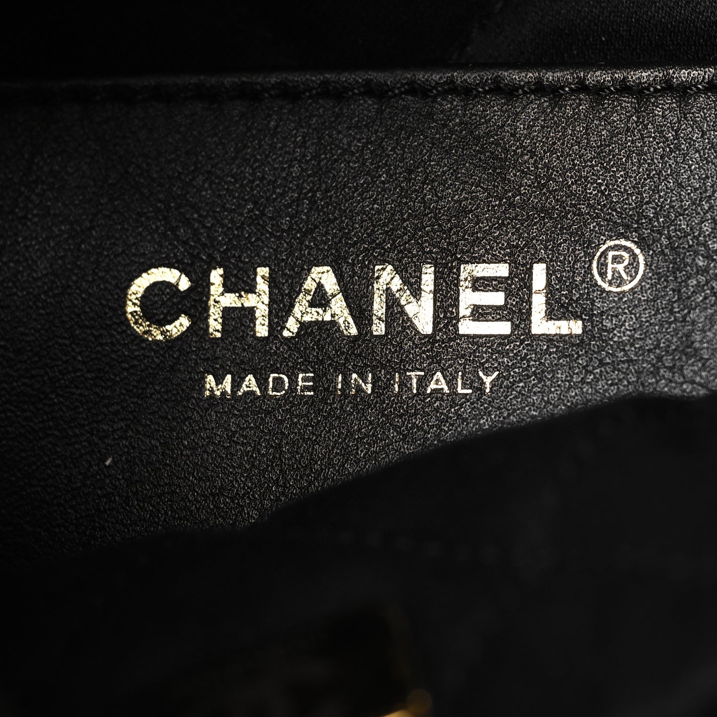 Shiny Calfskin Quilted Mini Chanel 22 Black