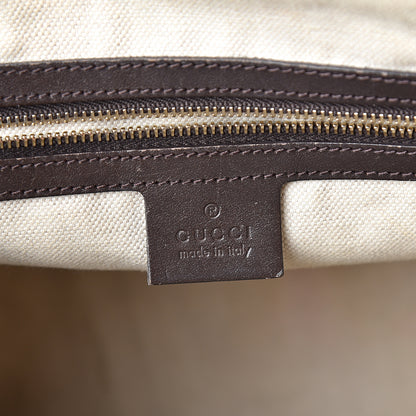 Gucci Monogram Vintage Web Medium Boston Dark Brown 5 of 13