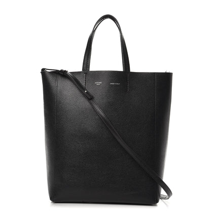 Celine Grained Calfskin Small Vertical Cabas Black 1 of 9