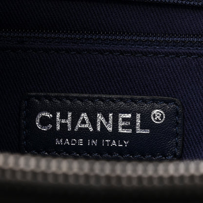 Chanel Iridescent Calfskin Quilted New Bubble Tote Black 5 of 9