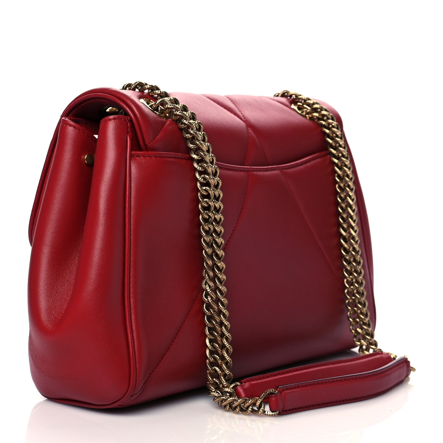 Dolce & Gabbana Nappa Quilted Large Devotion Bag Red 2 of 8