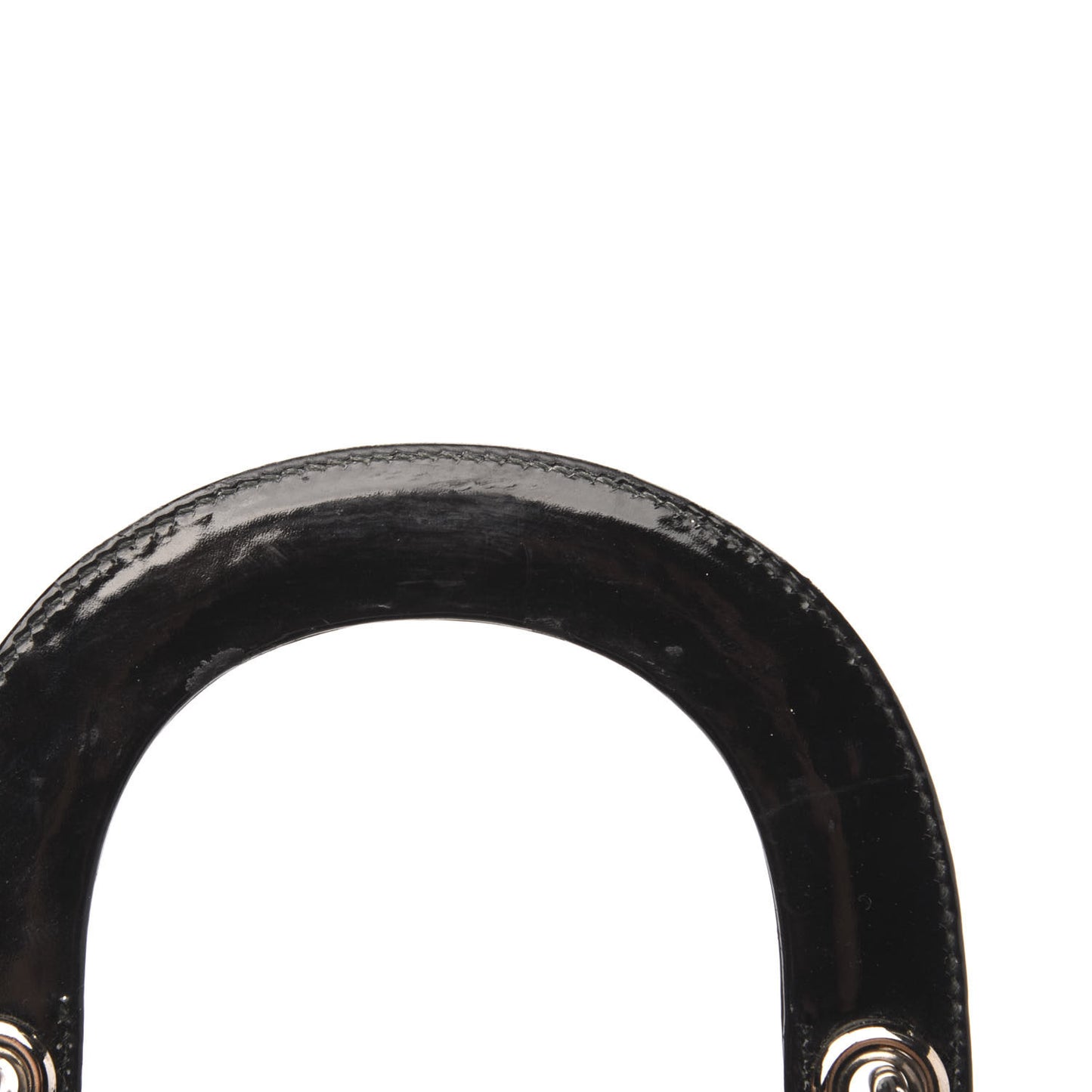 Patent Cannage Mini Lady Dior Black