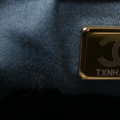 Chanel Suede Quilted Small Chanel 25 Handbag Blue 7 of 11