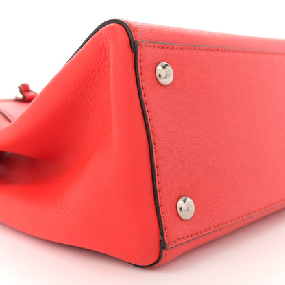 Fendi Vitello Elite Petite 2Jours Tote Papavero 9 of 15