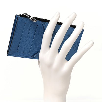 Louis Vuitton Taigarama Coin Card Holder Denim 2 of 8