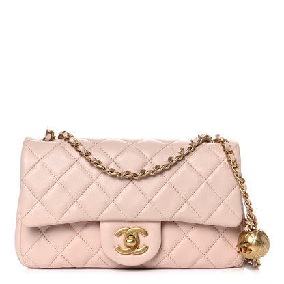 Chanel Lambskin Quilted Mini Rectangular Pearl Crush Flap Light Beige 1 of 10