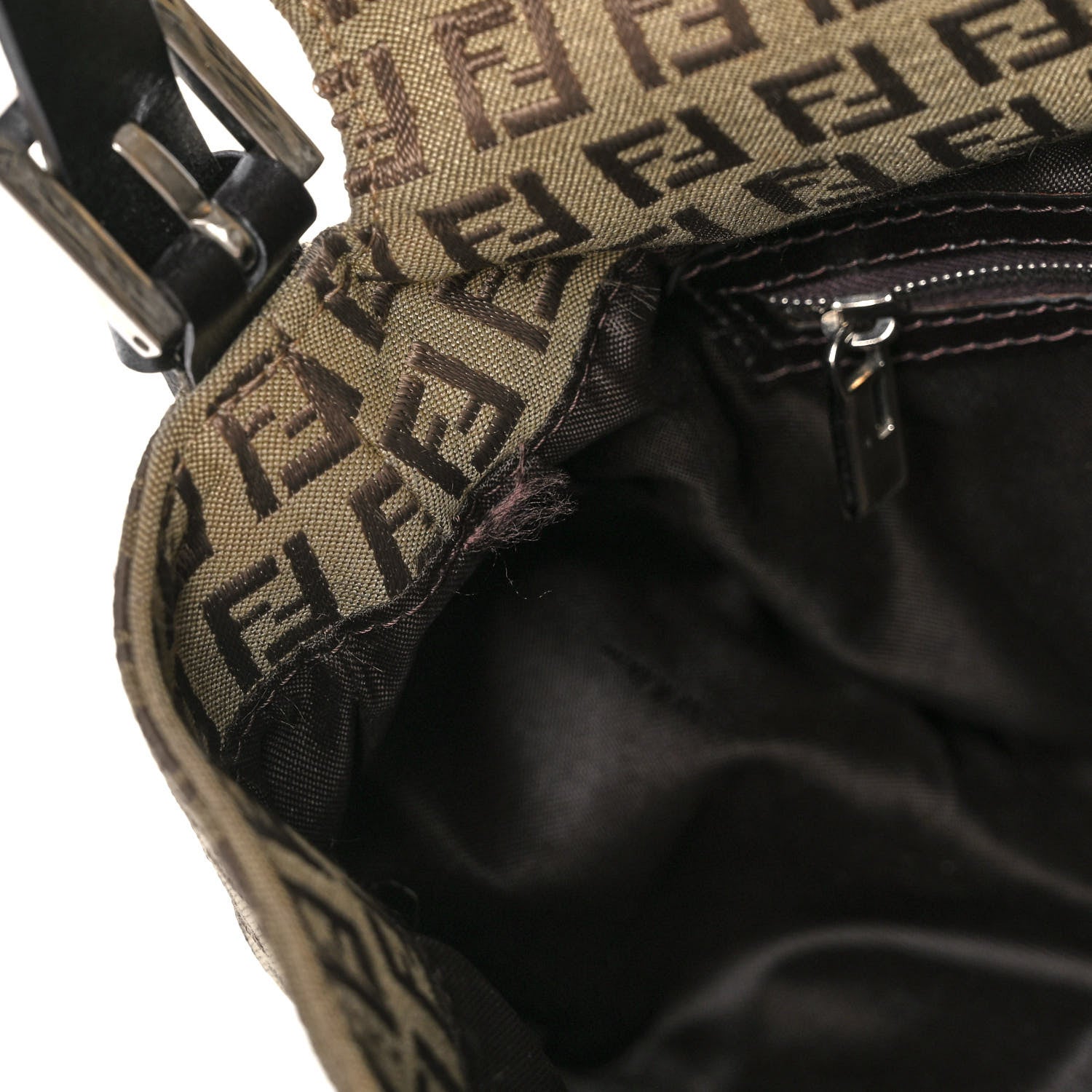 Fendi Zucchino Mama Baguette Brown 14 of 14