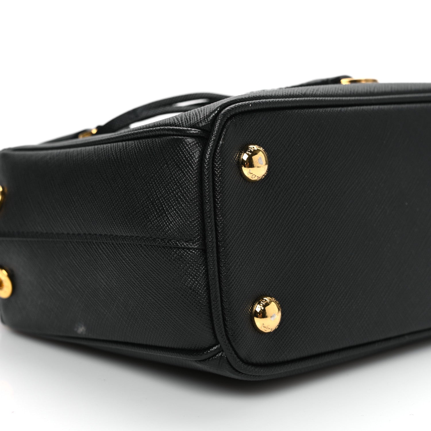 Prada Saffiano Lux Mini Galleria Double Zip Tote Black 1831212