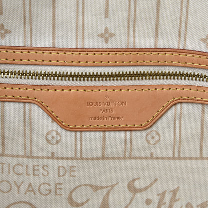 Louis Vuitton Damier Azur Neverfull MM 6 of 20