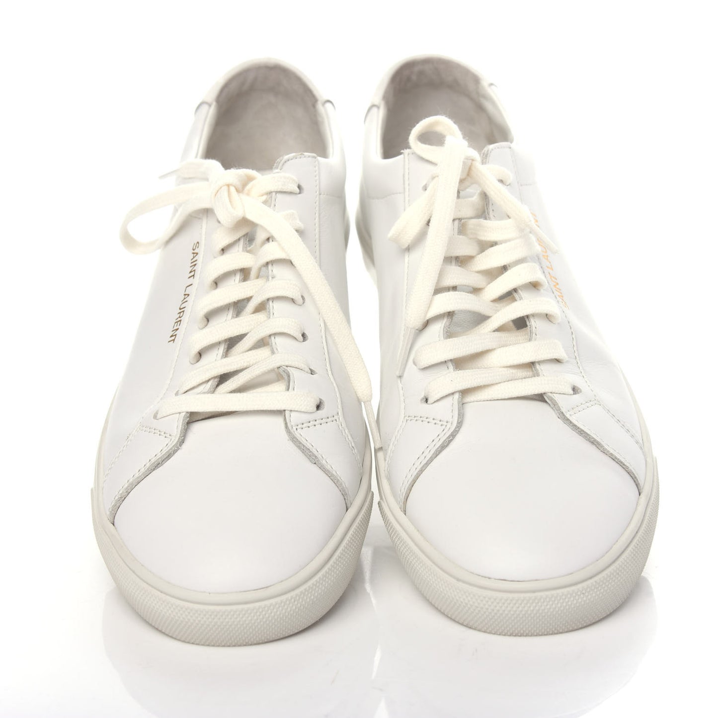 Calfskin Andy Low Top Sneakers 41 Mystic White