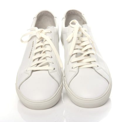 Saint Laurent Calfskin Andy Low Top Sneakers 41 Mystic White 5 of 10
