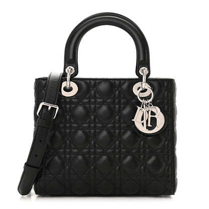 Christian Dior Lambskin Cannage Medium Lady Dior Black 1 of 10