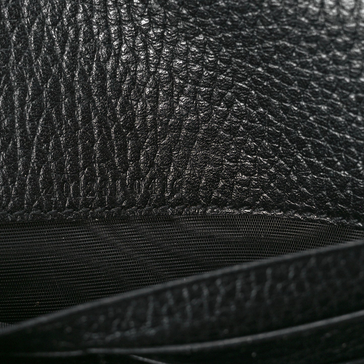 Calfskin Mini Dionysus Chain Wallet Black