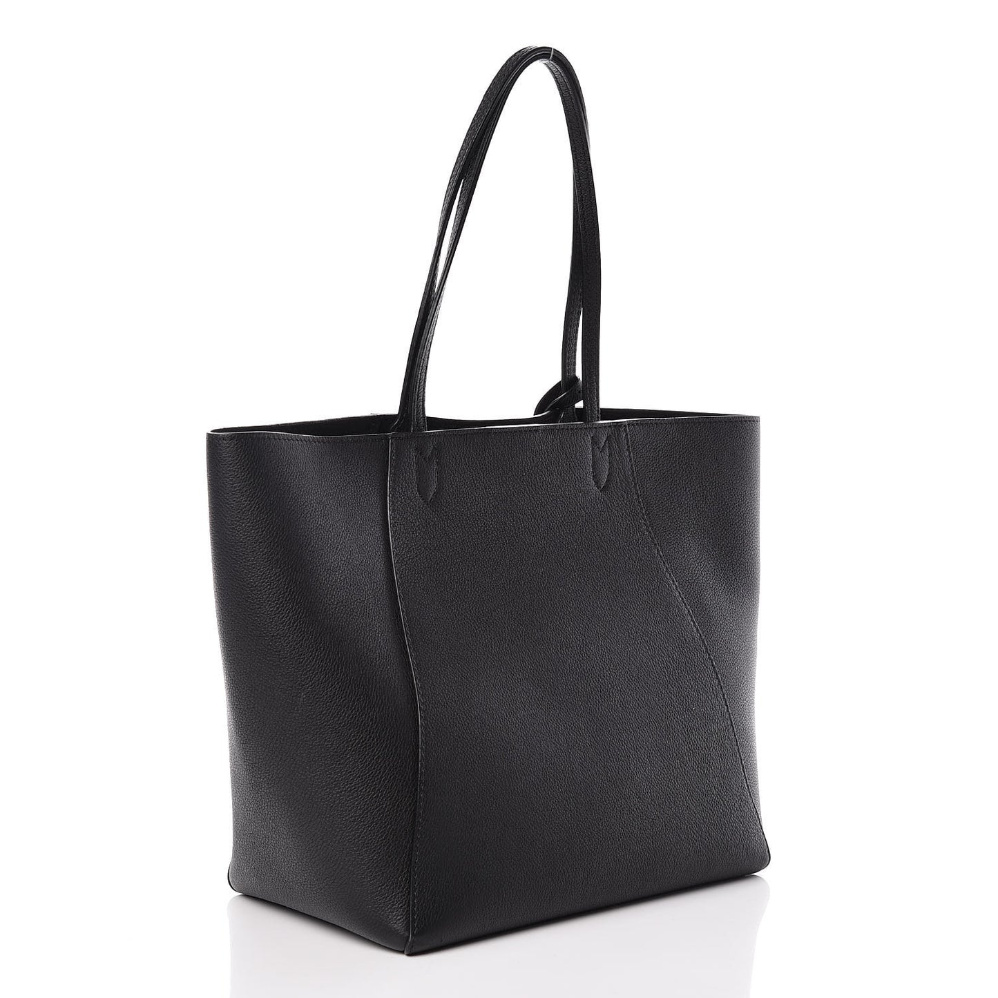 Calfskin Lockme Cabas Black