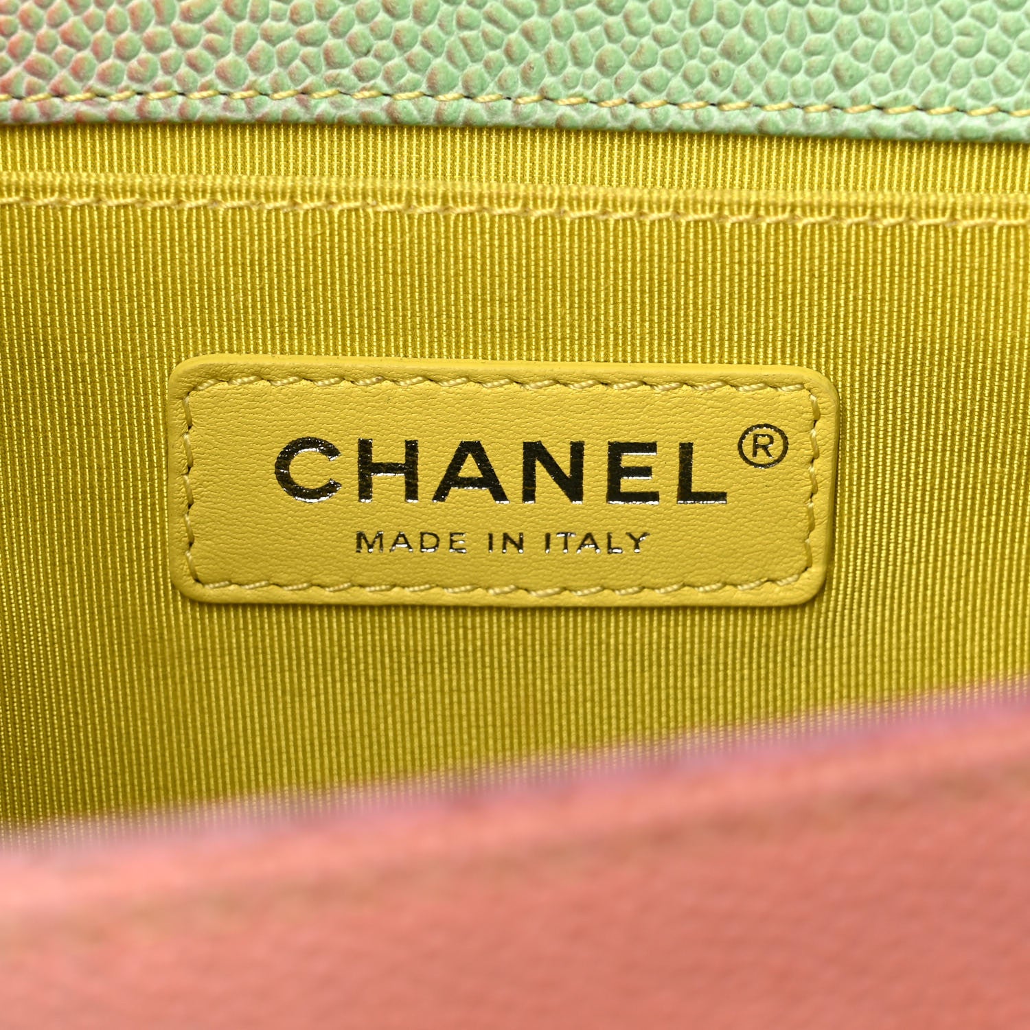 Chanel Caviar Quilted Medium Cuba Rainbow Boy Flap Multicolor 5 of 12