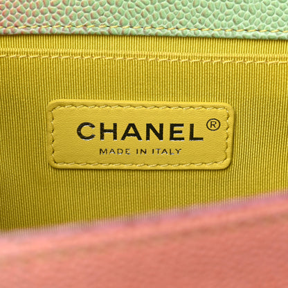 Chanel Caviar Quilted Medium Cuba Rainbow Boy Flap Multicolor 5 of 12