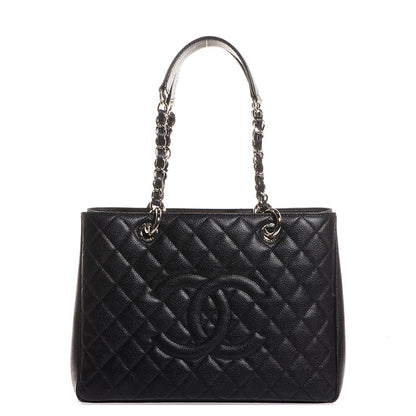Chanel Caviar Quilted Grand Shopping Tote GST Black 1 of 8
