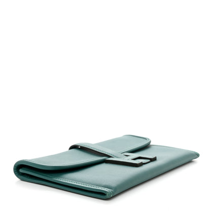 Hermes Swift Verso Jige Duo Clutch Vert Vertigo Bleu Zanzibar 5 of 9