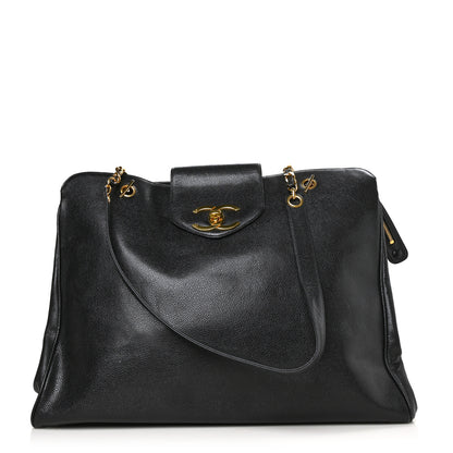 Chanel Caviar XL Weekender Bag Black 1 of 9