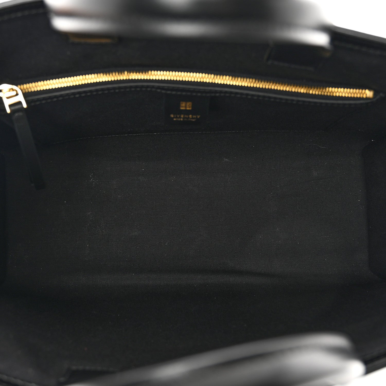 Givenchy Tumbled Calfskin Logo Embossed Medium G-Tote Black 6 of 9