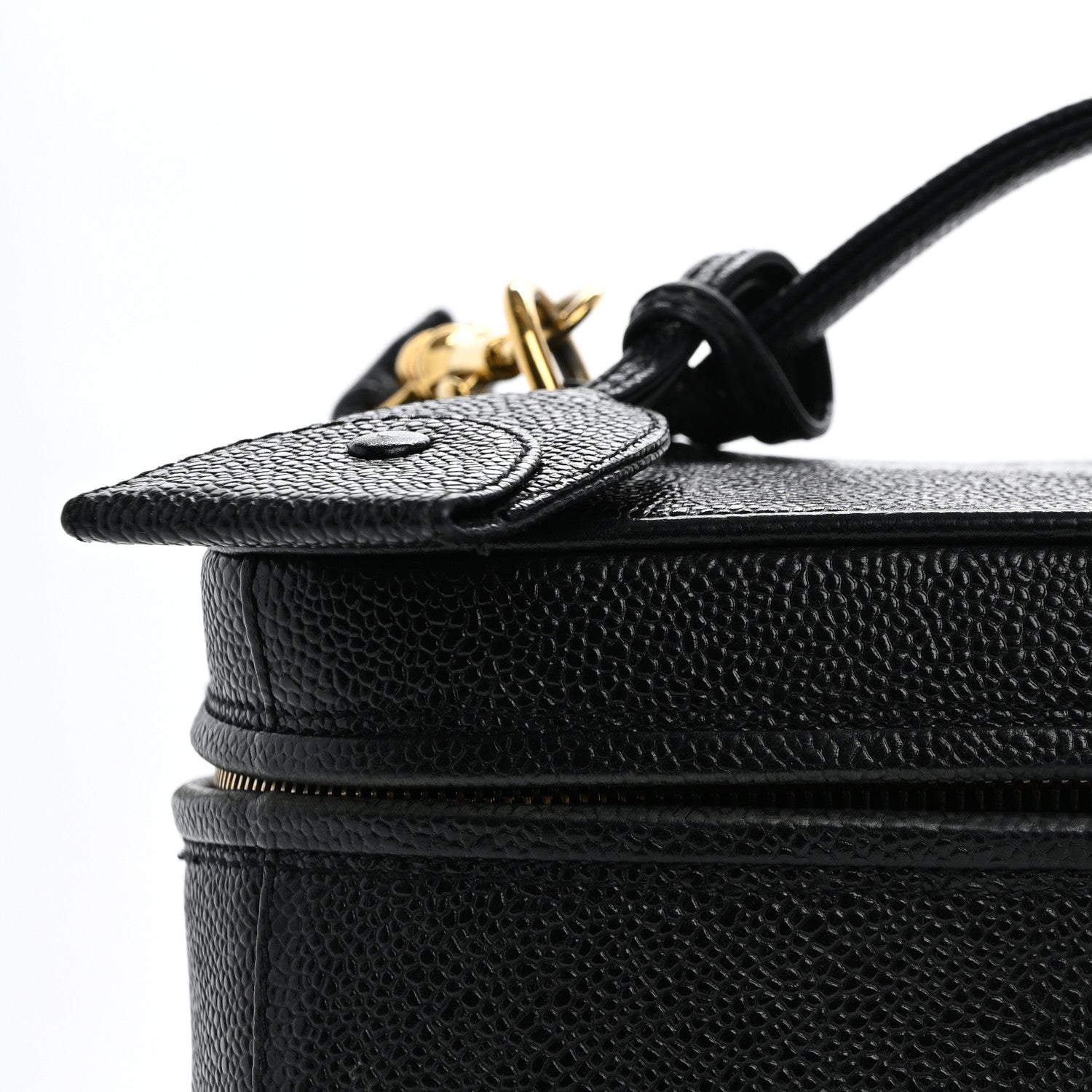 Chanel Caviar CC Vanity Train Case Black 7 of 14