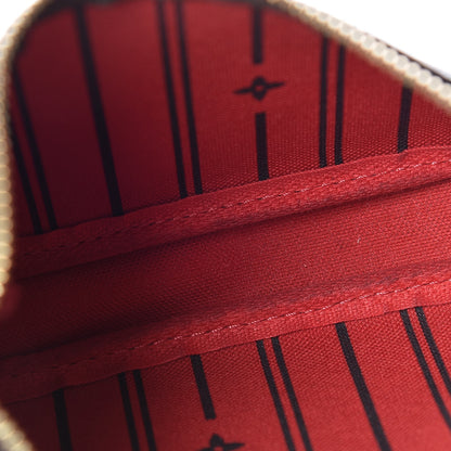 Louis Vuitton Damier Ebene Complice Trunks and Bags Mini Pochette Accessories Red 6 of 7