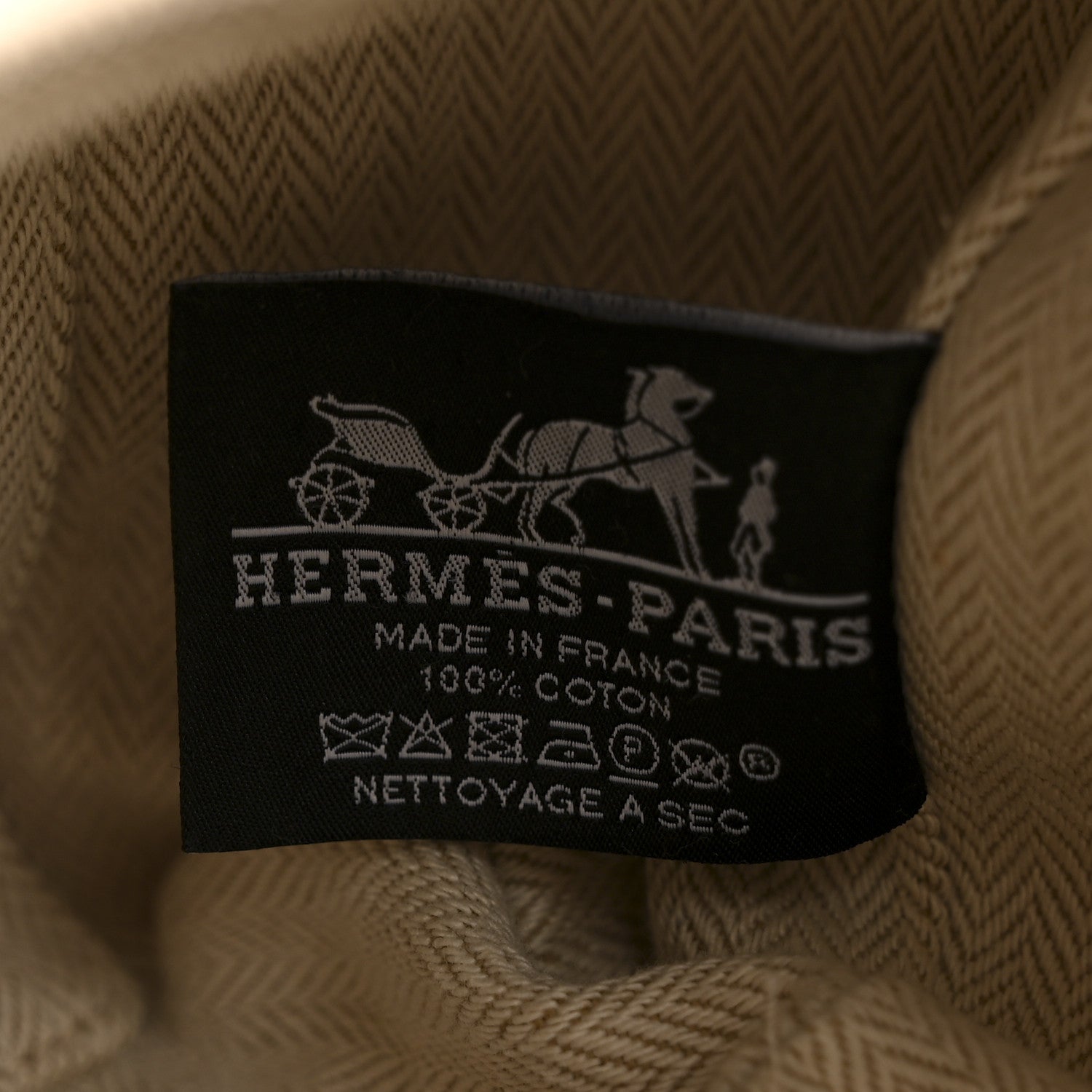Hermes Canvas Large Bride-A-Brac Pouch Natural 6 of 9