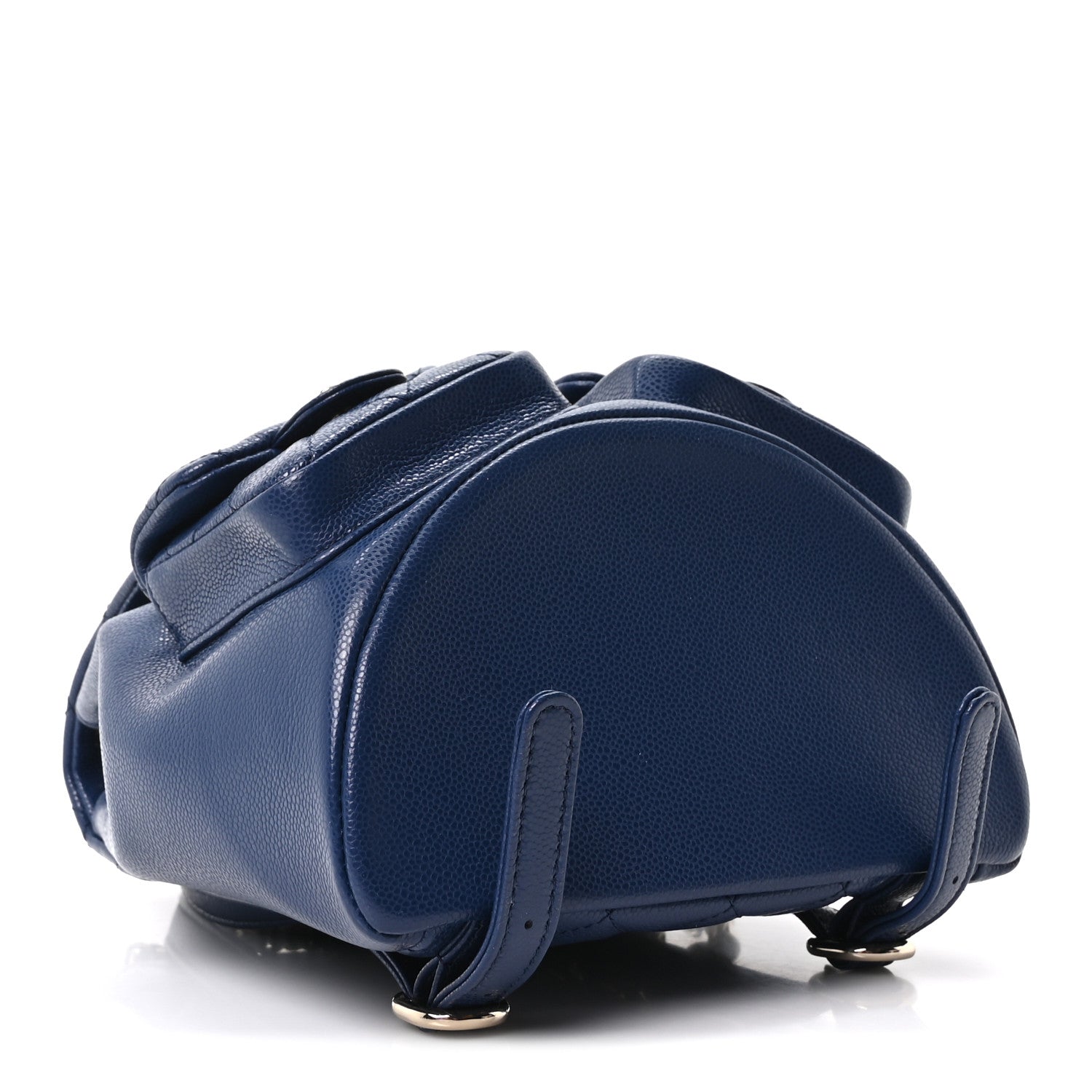 Chanel Shiny Caviar Quilted Medium Duma Pockets Drawstring Backpack Dark Blue 1877460 – FASHIONPHILE