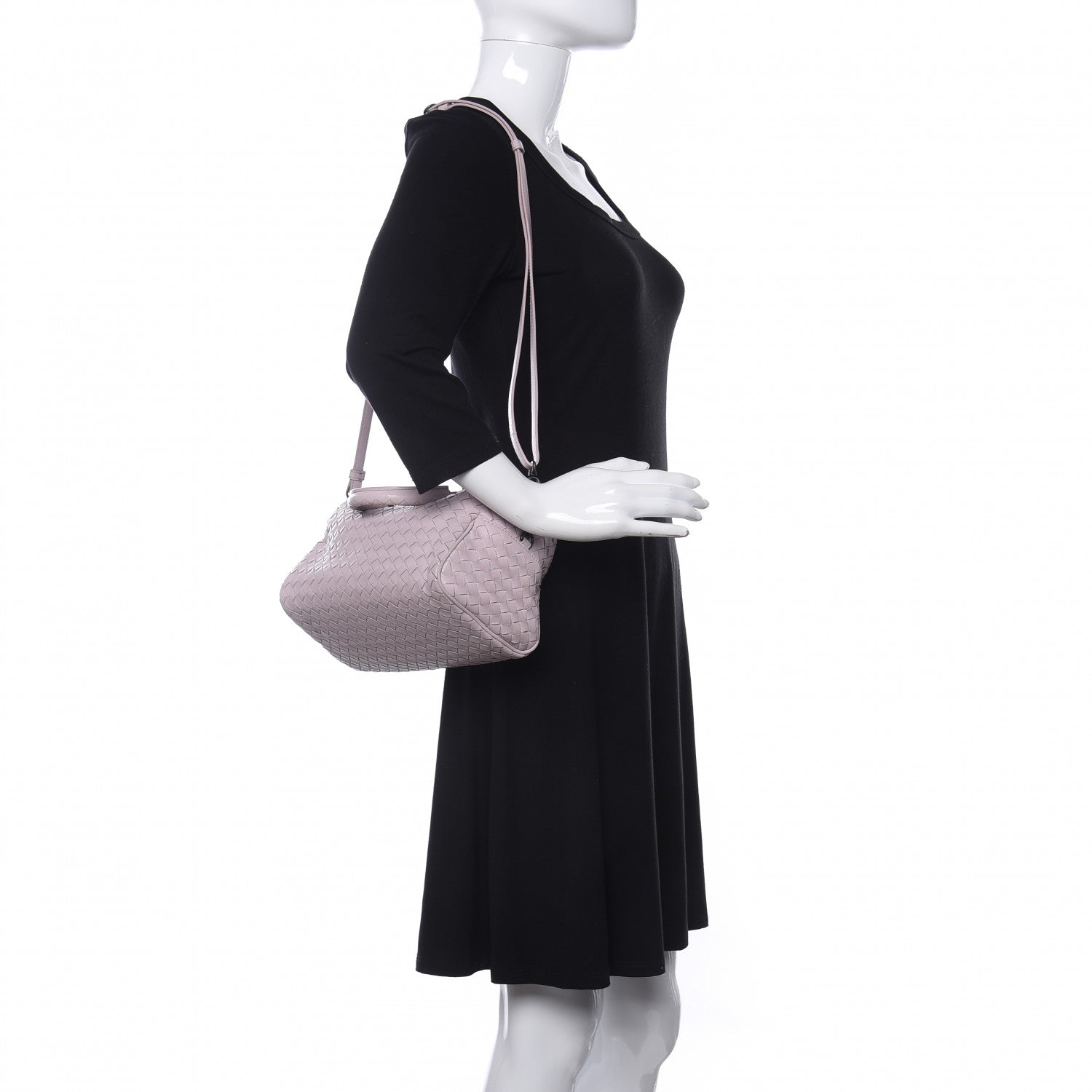 Bottega Veneta Nappa Intrecciato Mini Top Handle Bag Rose Buvard 2 of 10