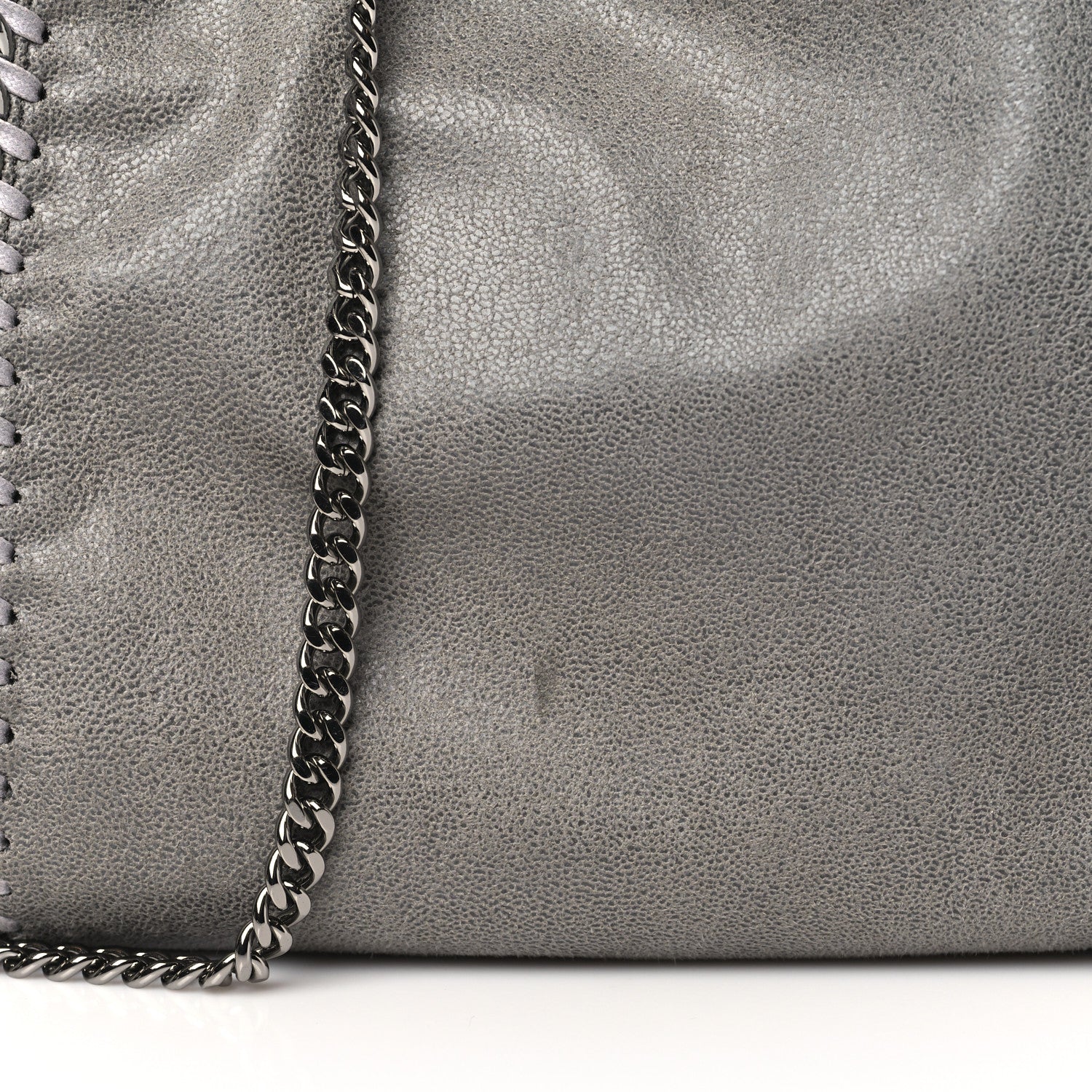Stella McCartney Shaggy Deer Mini Falabella Fold Over Tote Light Grey 11 of 11