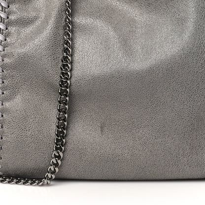 Stella McCartney Shaggy Deer Mini Falabella Fold Over Tote Light Grey 11 of 11