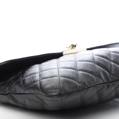 Chanel Caviar Quilted Medium Golden Class Pouch Black 5 of 7
