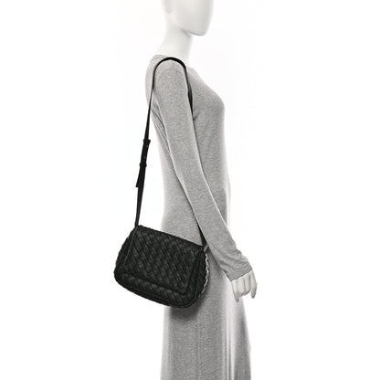 Bottega Veneta Nappa Intrecciato Small Cobble Messenger Bag Black 2 of 11