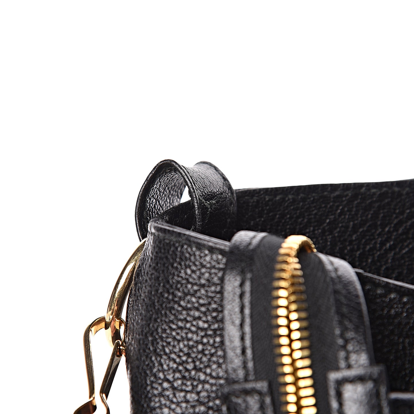 Chevre Gold Metallic Edge Hardware Velo Black