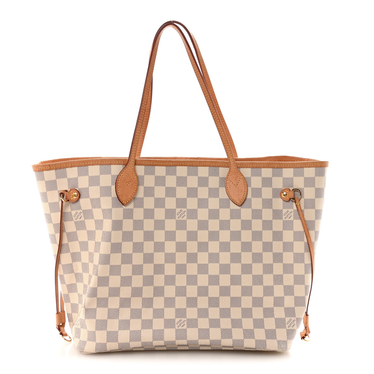 Damier Azur Neo Neverfull MM Rose Ballerine