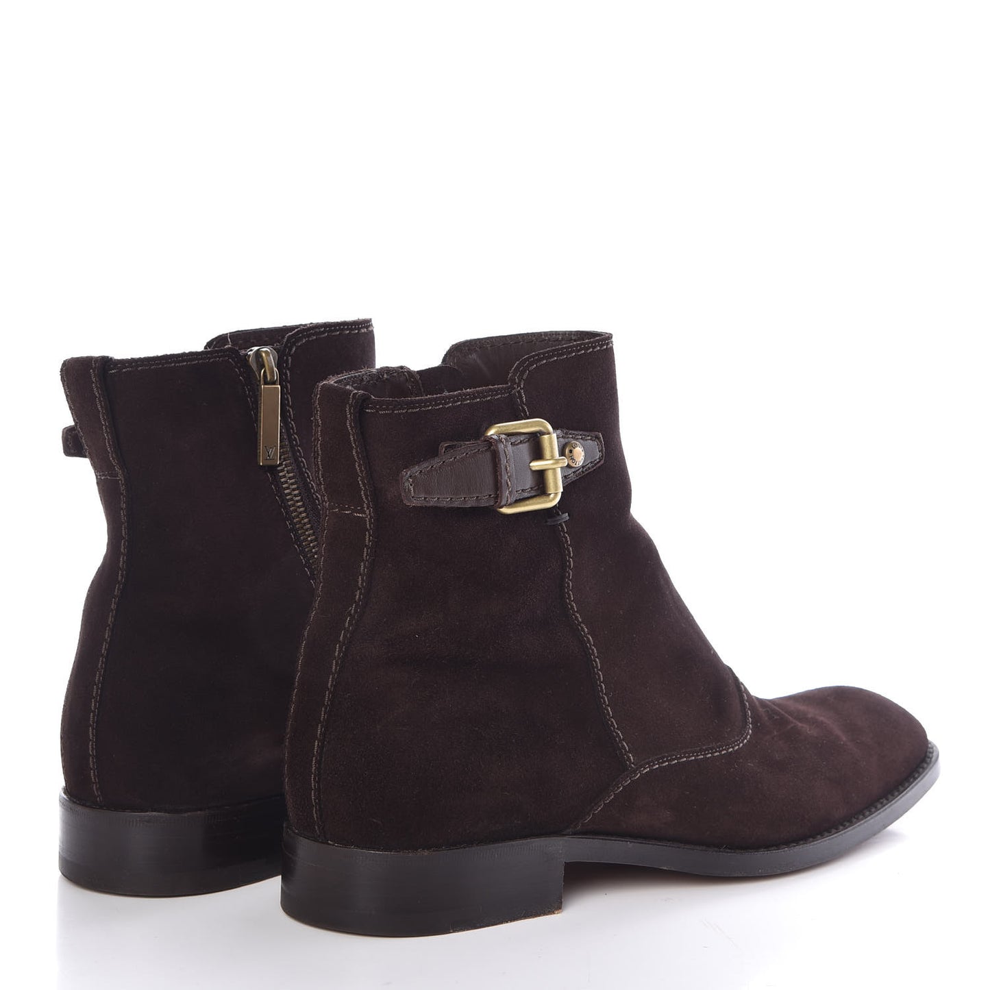 Suede Mens Boots 8 Dark Brown