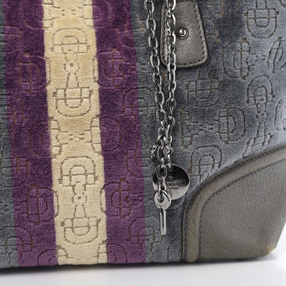 Gucci Velvet Horsebit Embossed Treasure Boston Multicolor 9 of 10