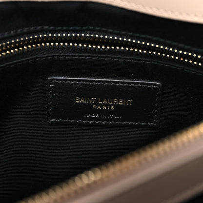 Saint Laurent Calfskin Y Quilted Monogram Medium Loulou Chain Satchel Dark Beige 5 of 11