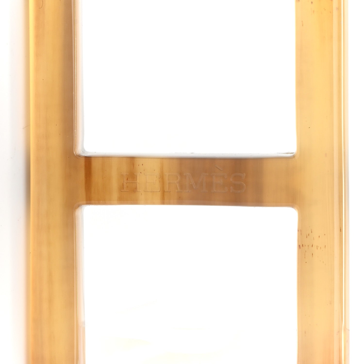 Hermes Buffalo Horn Lacquer Amarres Necklace White 5 of 6