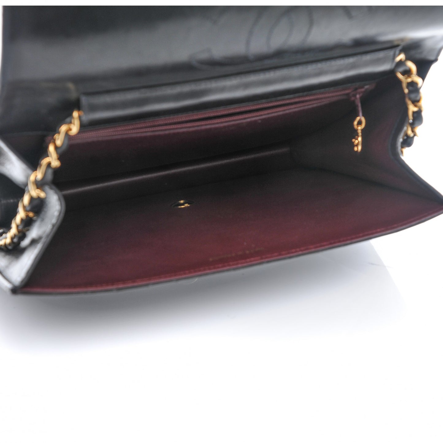 Lambskin Quilted Medium Single Flap Black