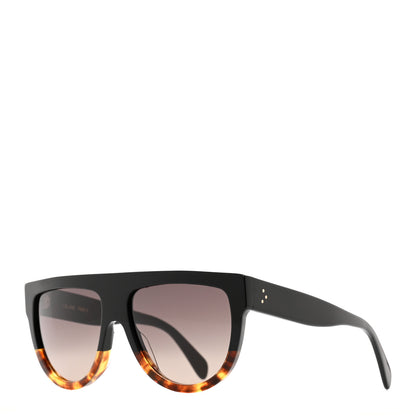 Celine Shadow Sunglasses CL 41026/S Black Havana 1 of 6
