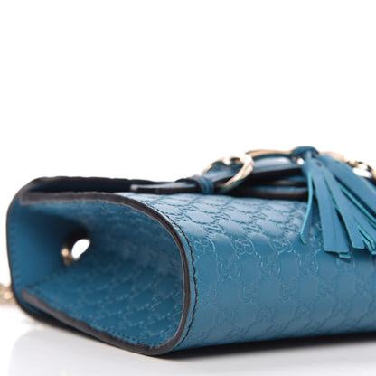 Gucci Microguccissima Mini Emily Shoulder Bag Deep Cobalt 6 of 10
